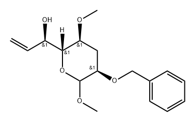 allo-Oct-7-enopyranoside, methyl 3,7,8-trideoxy-4-O-methyl-2-O-(phenylmethyl)- Structure