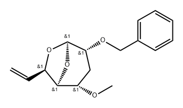 .beta.-allo-Oct-7-enopyranose, 1,6-anhydro-3,7,8-trideoxy-4-O-methyl-2-O-(phenylmethyl)- 구조식 이미지