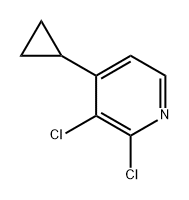 2,3-dichloro-4-cyclopropylpyridine Structure