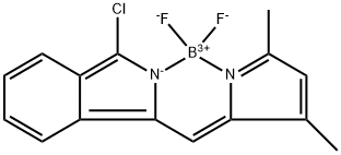 7-chloro-5,5-difluoro-1,3-dimethyl-5H-5l4-pyrrolo[1',2':3,4][1,3,2]diazaborinino[6,1-a]isoindol-4-ium Structure