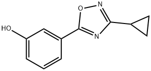 3-(3-Cyclopropyl-1,2,4-oxadiazol-5-yl)phenol Structure