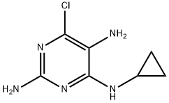 6-Chloro-N4-cyclopropylpyrimidine-2,4,5-triamine 구조식 이미지