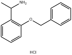 1-(2-phenylmethoxyphenyl)ethanamine hydrochloride Structure