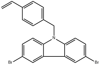 3,6-Dibromo-9-[(4-ethenylphenyl)methyl]-9H-carbazole Structure