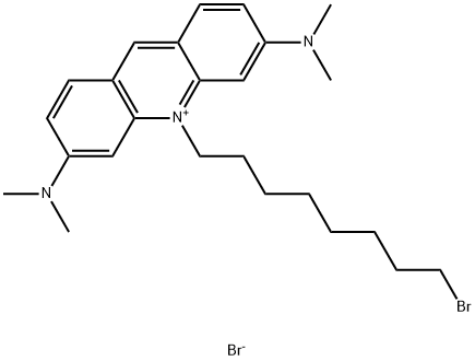 Acridinium, 10-(8-bromooctyl)-3,6-bis(dimethylamino)-, bromide (1:1) Structure