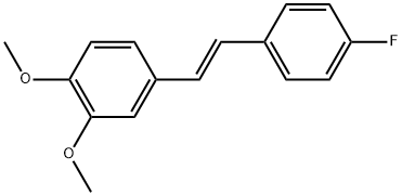 3,4-dimethoxy-4'-fluoro-trans-stilbene Structure