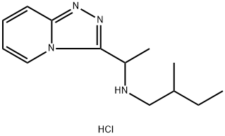 (2-Methylbutyl)(1-{[1,2,4]triazolo[4,3-a]pyridin-3-yl}ethyl)amine dihydrochloride Structure