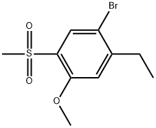 1-Bromo-2-ethyl-4-methoxy-5-(methylsulfonyl)benzene Structure