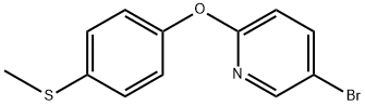 5-Bromo-2-[4-(methylthio)phenoxy]-pyridine Structure