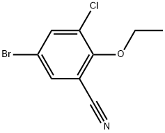 5-Bromo-3-chloro-2-ethoxybenzonitrile Structure