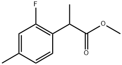 Benzeneacetic acid, 2-fluoro-α,4-dimethyl-, methyl ester Structure