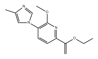 6-(1-ethoxyvinyl)-2-methoxy-3-(4-methyl-1H-imidazol-1-yl)pyridine Structure