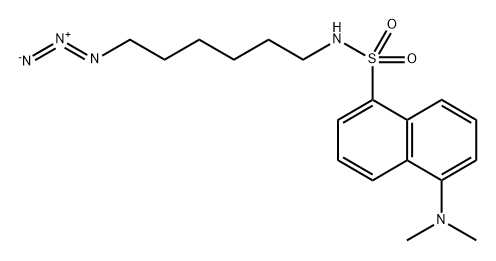 N-(6-Azidohexyl)-5-(dimethylamino)naphthalene-1-sulfonamide Structure