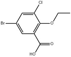 5-bromo-3-chloro-2-ethoxybenzoic acid Structure