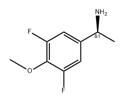 Benzenemethanamine, 3,5-difluoro-4-methoxy-α-methyl-, (αS)- Structure