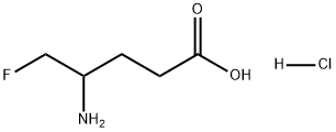 Pentanoic acid, 4-amino-5-fluoro-, hydrochloride (1:1) Structure