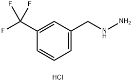 Hydrazine, [[3-(trifluoroMethyl)phenyl]Methyl]-, hydrochloride (1:2) Structure