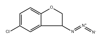 Benzofuran, 3-azido-5-chloro-2,3-dihydro- Structure