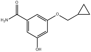 3-(Cyclopropylmethoxy)-5-hydroxybenzamide Structure
