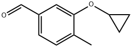 3-Cyclopropoxy-4-methyl-benzaldehyde Structure