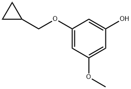 3-(cyclopropylmethoxy)-5-methoxyphenol Structure