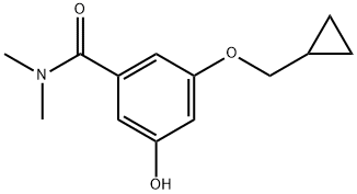 3-(Cyclopropylmethoxy)-5-hydroxy-N,N-dimethylbenzamide Structure