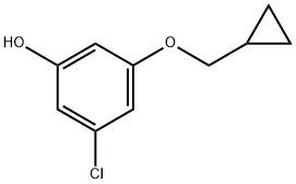 Phenol, 3-chloro-5-(cyclopropylmethoxy)- Structure