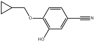 4-(Cyclopropylmethoxy)-3-hydroxybenzonitrile Structure