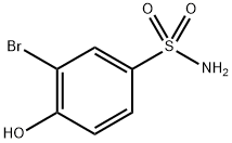 3-bromo-4-hydroxybenzenesulfonamide Structure