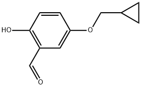 5-(Cyclopropylmethoxy)-2-hydroxybenzaldehyde Structure