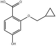 2-(cyclopropylmethoxy)-4-hydroxybenzoic acid Structure