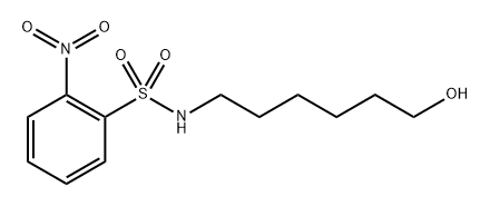 N-(6-Hydroxyhexyl)-2-nitrobenzenesulfonamide Structure