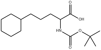 2-(Boc-amino)-5-cyclohexylpentanoic acid Structure