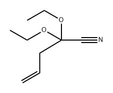 2,2-diethoxypent-4-enenitrile Structure