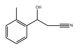 Benzenepropanenitrile, β-hydroxy-2-methyl- Structure