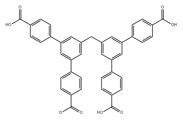 3,3 ', 5,5' - tetra (4-carboxyphenyl) diphenylmethane Structure