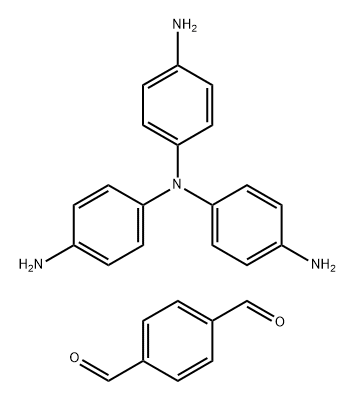 1,4-Benzenedicarboxaldehyde, polymer with N1,N1-bis(4-aminophenyl)-1,4-benzenediamine Structure