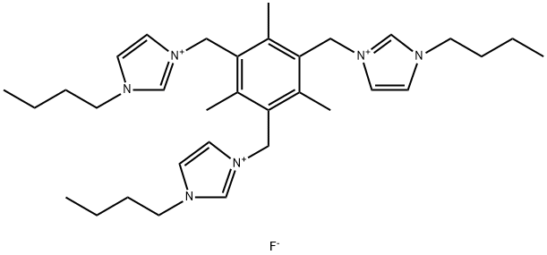 1,3,5-Tris[(3-butyl-imidazolium)methyl]-2,4,6-trimethylbenzene trifluoride solution
		
	 구조식 이미지