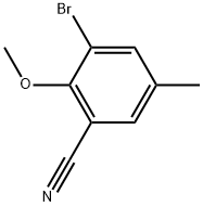 3-Bromo-2-methoxy-5-methylbenzonitrile Structure