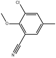 3-Chloro-2-methoxy-5-methylbenzonitrile Structure