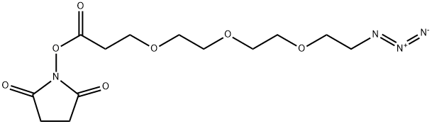 Azido-PEG3-NHS ester Structure