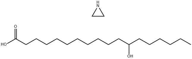 폴리에틸레니마인을 포함한 12-하이드록시옥타데카노익산  호모폴리머 반응물질 구조식 이미지