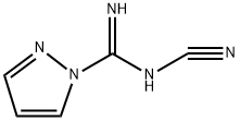 1H-Pyrazole-1-carboximidamide, N'-cyano-, [C(E)]- Structure