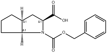 Cyclopenta[b]pyrrole-1,2(2H)-dicarboxylic acid, hexahydro-, 1-(phenylmethyl) ester, [2S-(2α,3aβ,6aβ)]- (9CI) Structure