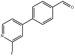 4-(2-Fluoropyridin-4-yl)benzaldehyde Structure