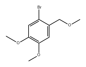 1-Bromo-4,5-dimethoxy-2-(methoxymethyl)benzene Structure