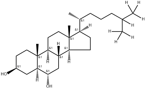 6α-hydroxy-5α-cholestane-d7 구조식 이미지
