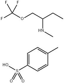 Methyl-(1-trifluoromethoxymethyl-propyl)-ammonium tosylate Structure