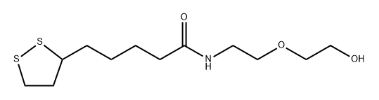 Lipoamido-PEG1-alcohol Structure
