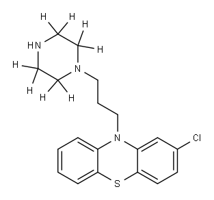 N-Desmethyl Prochlorperazine-d8 Dimaleate Salt Structure